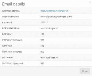Cáº¥u hÃ¬nh email