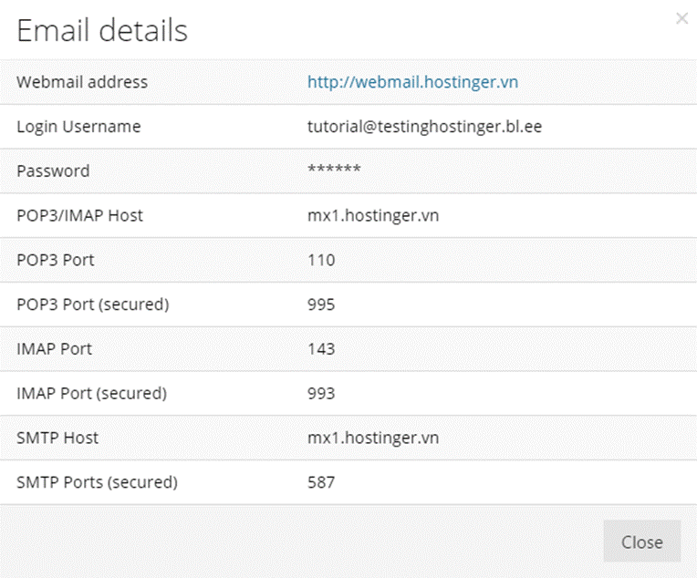 Cáº¥u hÃ¬nh email