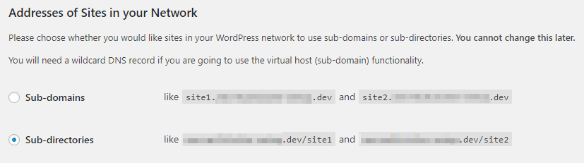 Sudomain WordPress Multisite