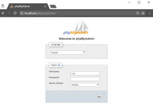 wampserver phpmyadmin mÃ n hÃ¬nh ÄÄng nháº­p